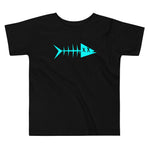 Clishirt© Cyan Fish Toddler Short Sleeve Tee