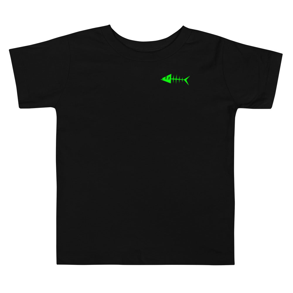 Clishirt© Green Fish Toddler Short Sleeve Tee