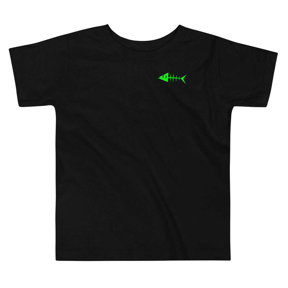 Clishirt© Green Fish Toddler Short Sleeve Tee