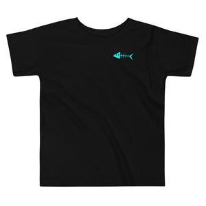 Clishirt© Cyan Fish Toddler Short Sleeve Tee
