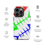 Clishirt© Red Green Blue Fish Tough Case for iPhone®