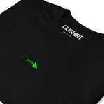 Clishirt© Green Fish Short-Sleeve Black Unisex T-Shirt