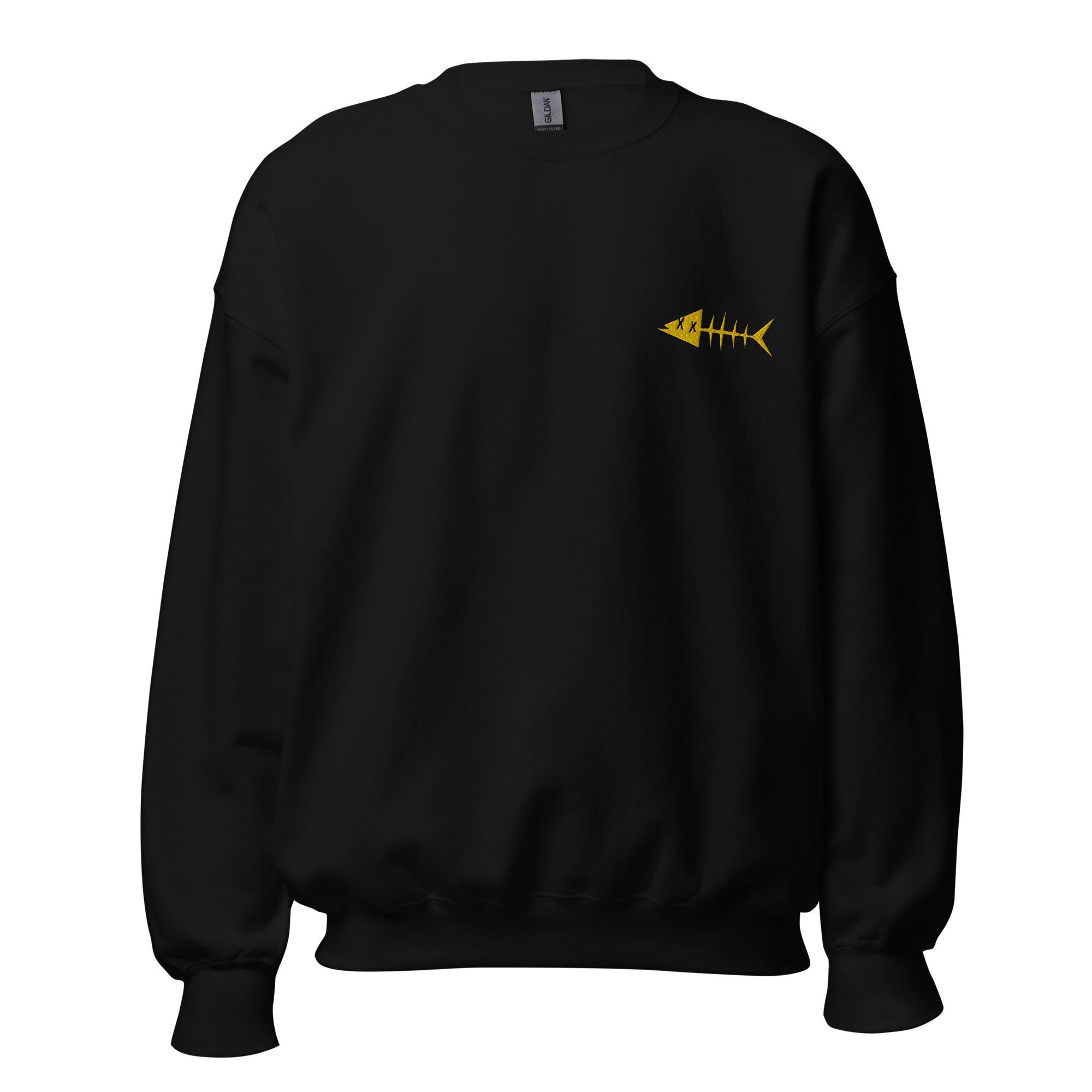 Clishirt© Embroidered Yellow Fish Unisex Sweatshirt