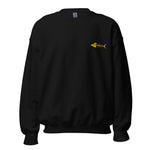 Clishirt© Embroidered Yellow Fish Unisex Sweatshirt