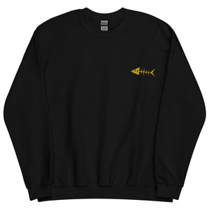 Clishirt© Embroidered Yellow Fish Unisex Sweatshirt