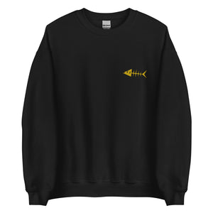 Clishirt© Embroidered Yellow Fish Unisex Sweatshirt