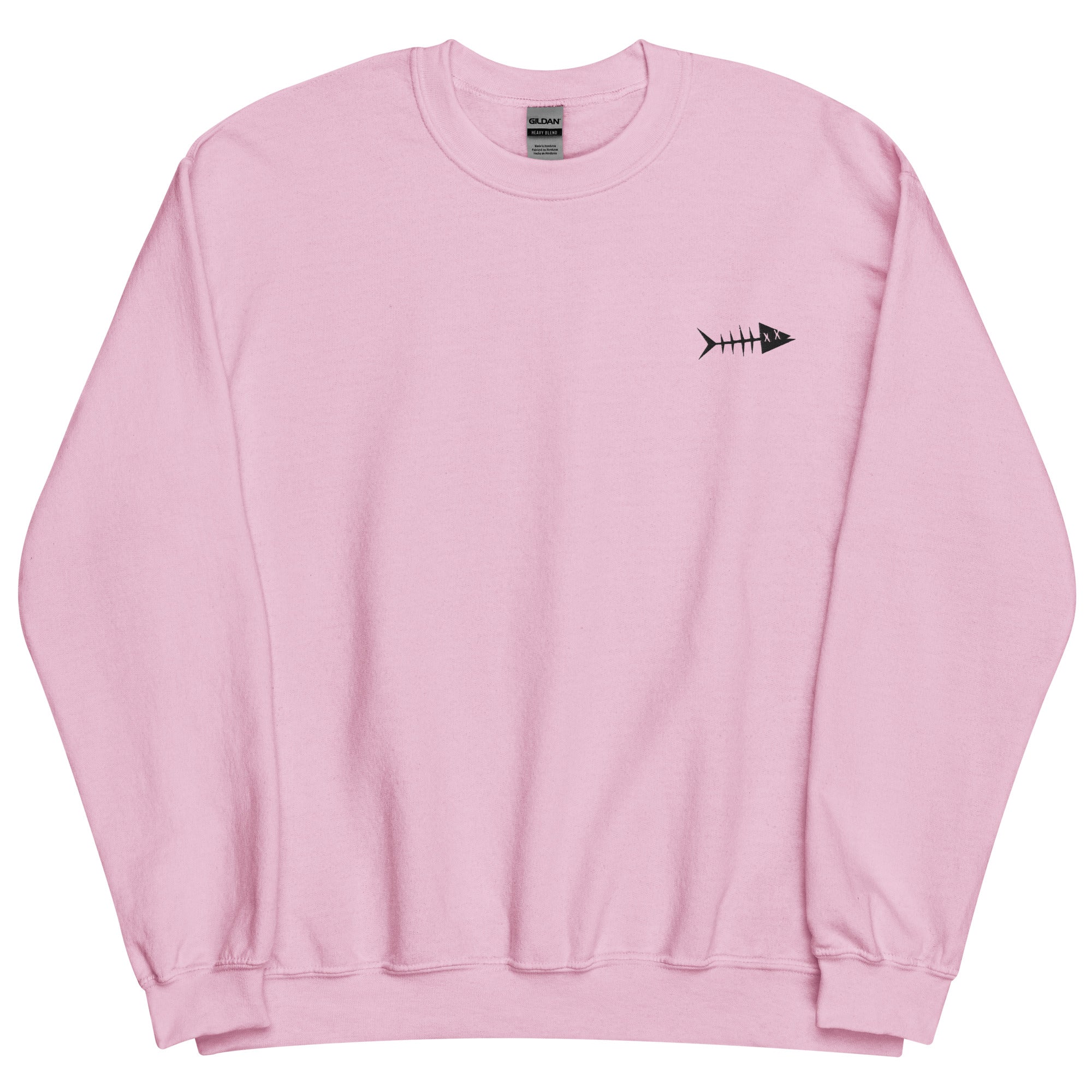 Clishirt© Embroidered Black Fish Unisex Sweatshirt