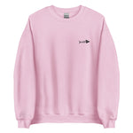Clishirt© Embroidered Black Fish Unisex Sweatshirt