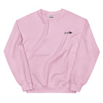 Clishirt© Embroidered Black Fish Unisex Sweatshirt