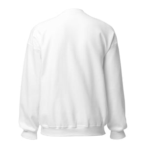 Clishirt© Embroidered White Fish Unisex Sweatshirt