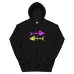 Clishirt© Magenta Fish Yellow Fish Unisex Hoodie