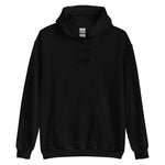 Clishirt© Embroidered Black Fish on Black Unisex Hoodie