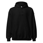 Clishirt© Embroidered Black Fish on Black Unisex Hoodie