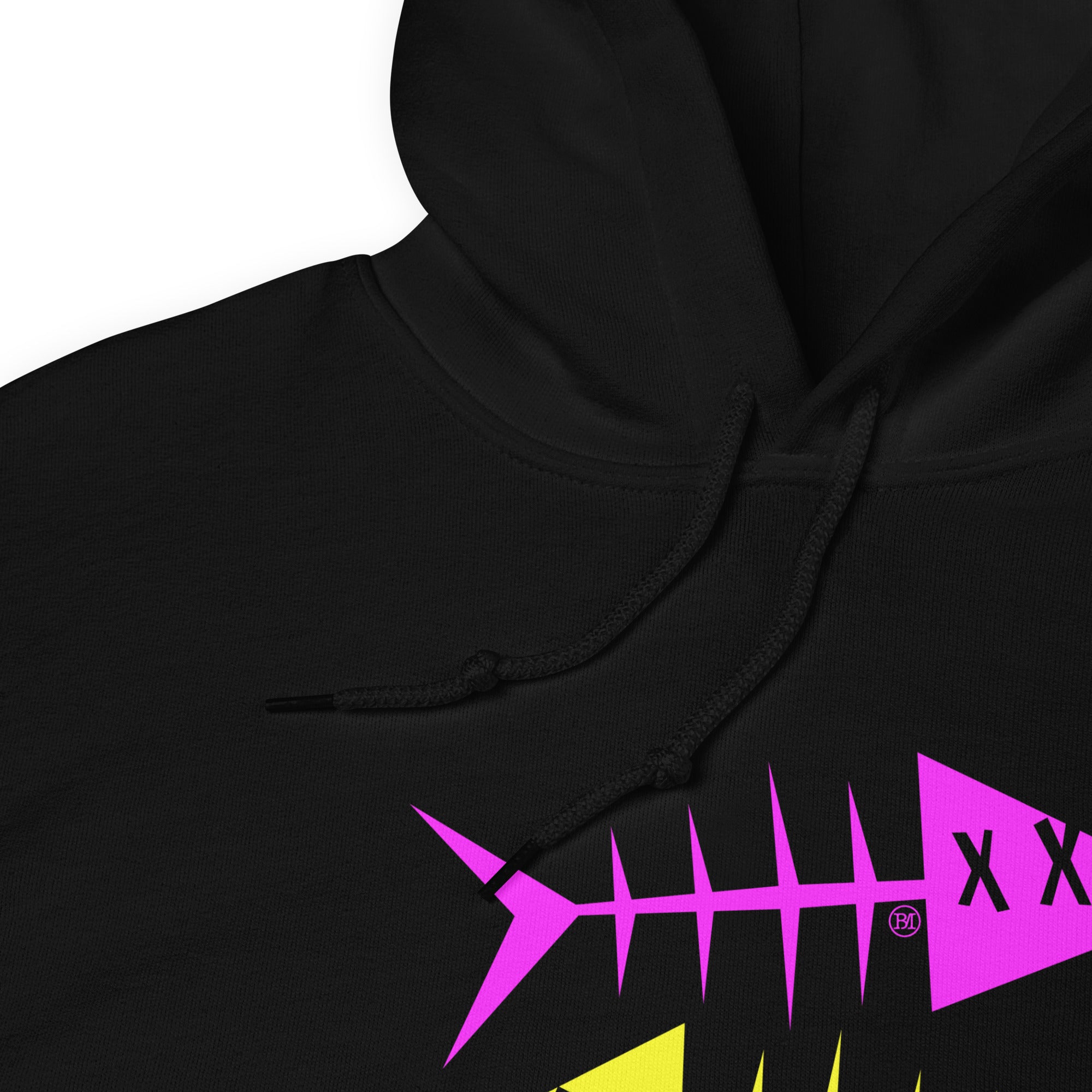 Clishirt© Magenta Fish Yellow Fish Unisex Hoodie