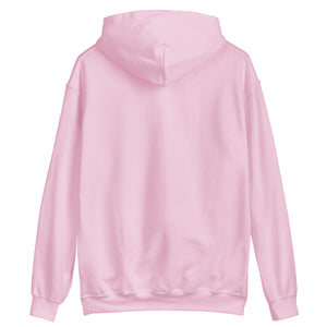 Clishirt© Embroidered White Fish Pink Unisex Hoodie