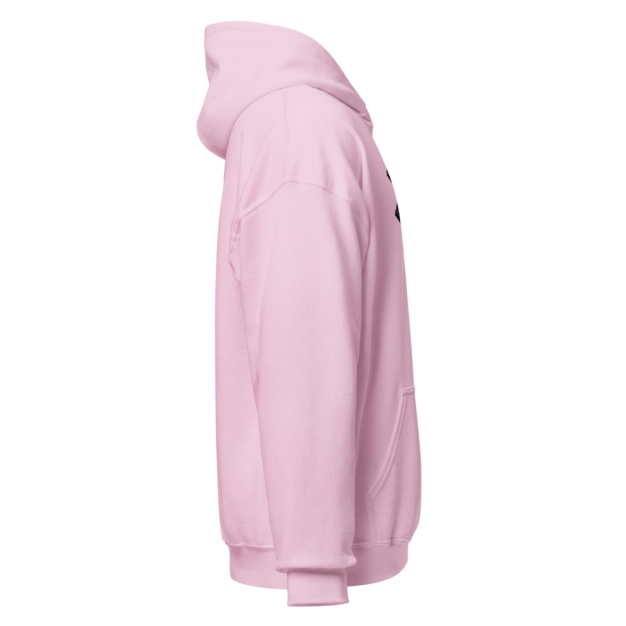 Clishirt© Embroidered White Fish Pink Unisex Hoodie
