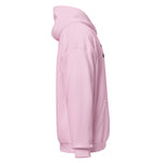 Clishirt© Embroidered White Fish Pink Unisex Hoodie