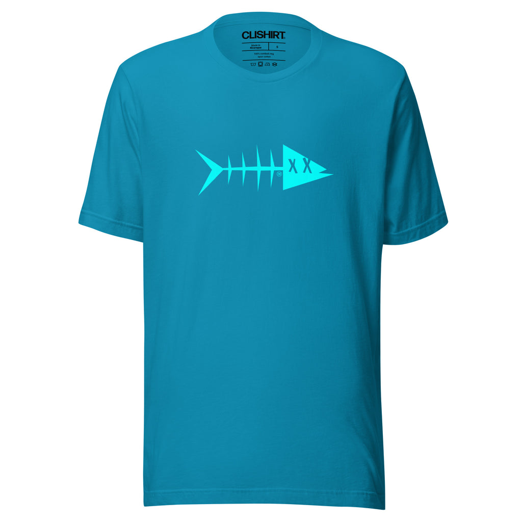 Clishirt© Cyan Fish on Unisex t-shirt