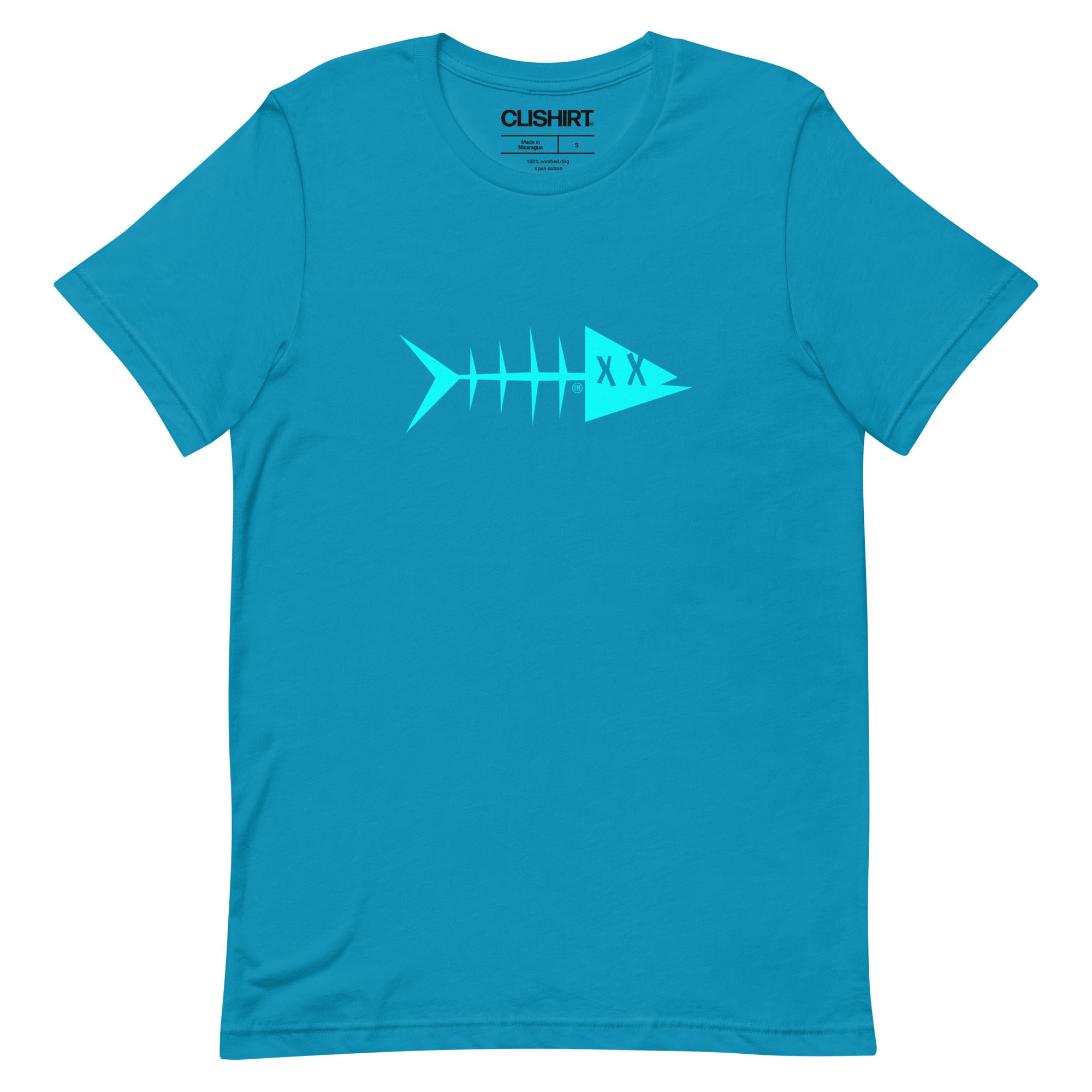 Clishirt© Cyan Fish on Unisex t-shirt