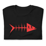Clishirt© Red Fish Black Unisex t-shirt