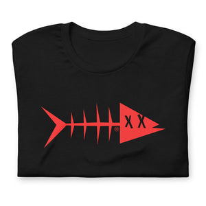 Clishirt© Red Fish Black Unisex t-shirt