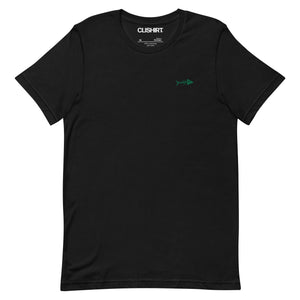 Clishirt© Embroidered Green Fish Unisex t-shirt