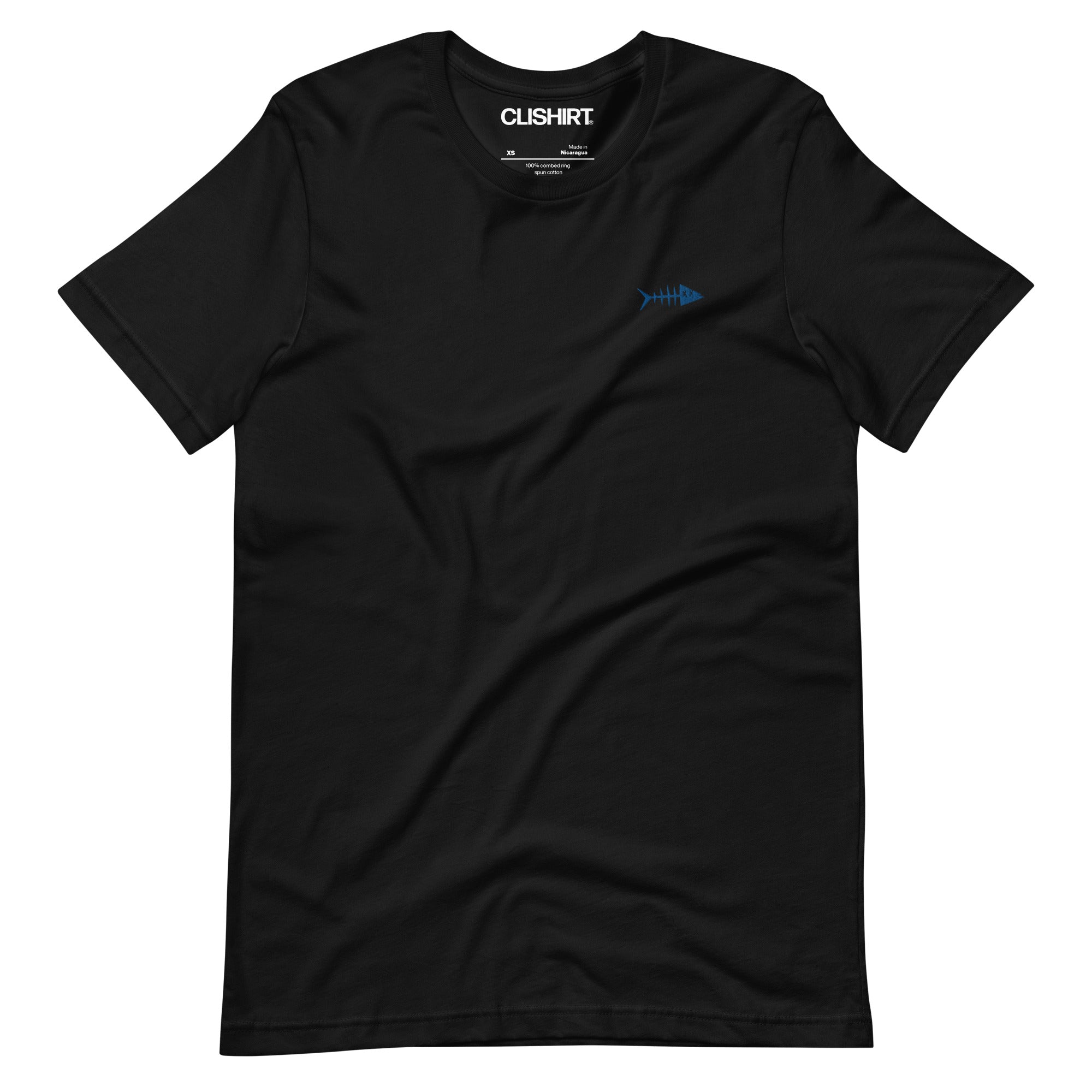 Clishirt© Embroidered Blue Fish Unisex t-shirt