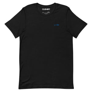 Clishirt© Embroidered Blue Fish Unisex t-shirt