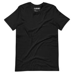 Clishirt© Embroidered Black Fish on Black Unisex Heather t-shirt