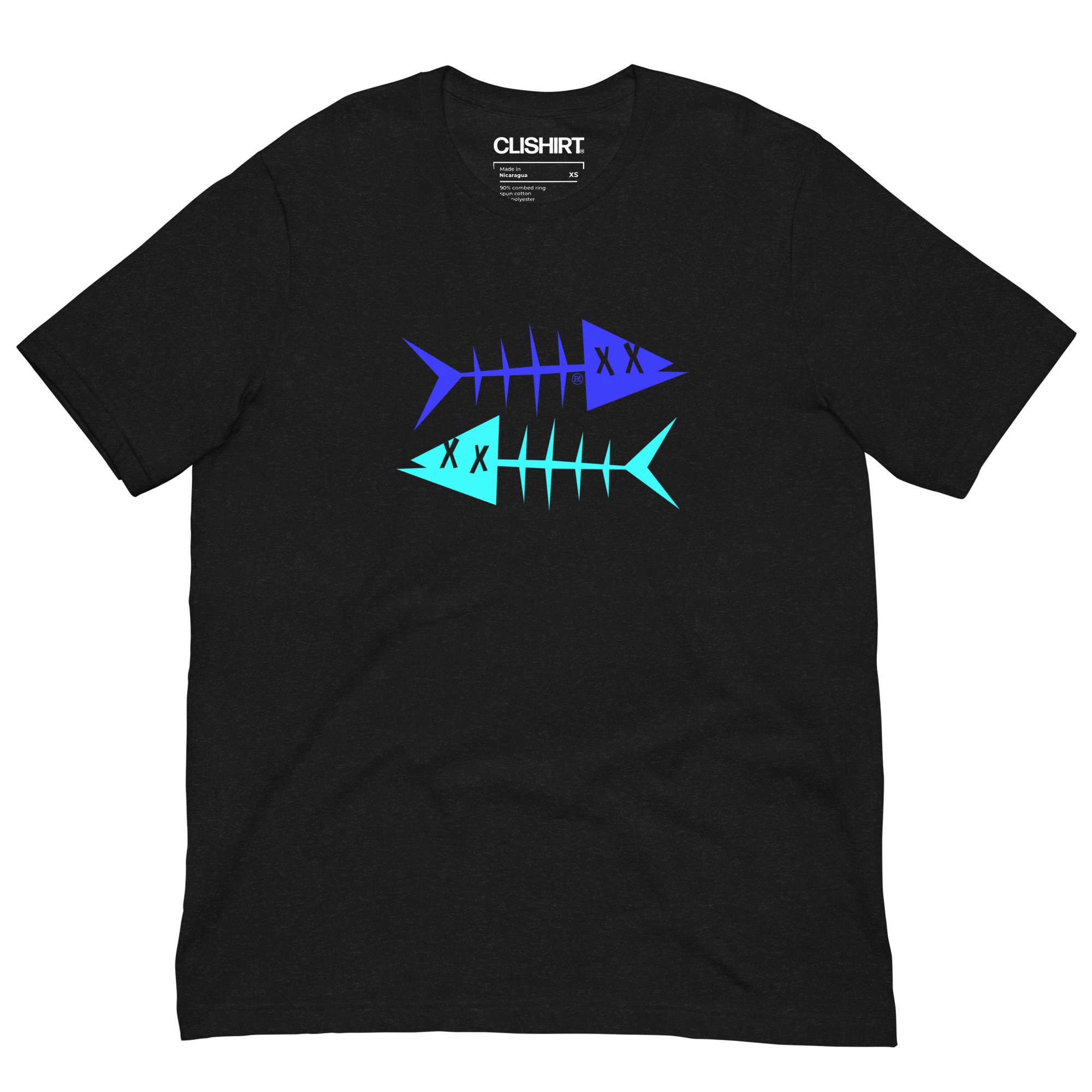 Clishirt© Blue Fish Cyan Fish Unisex t-shirt