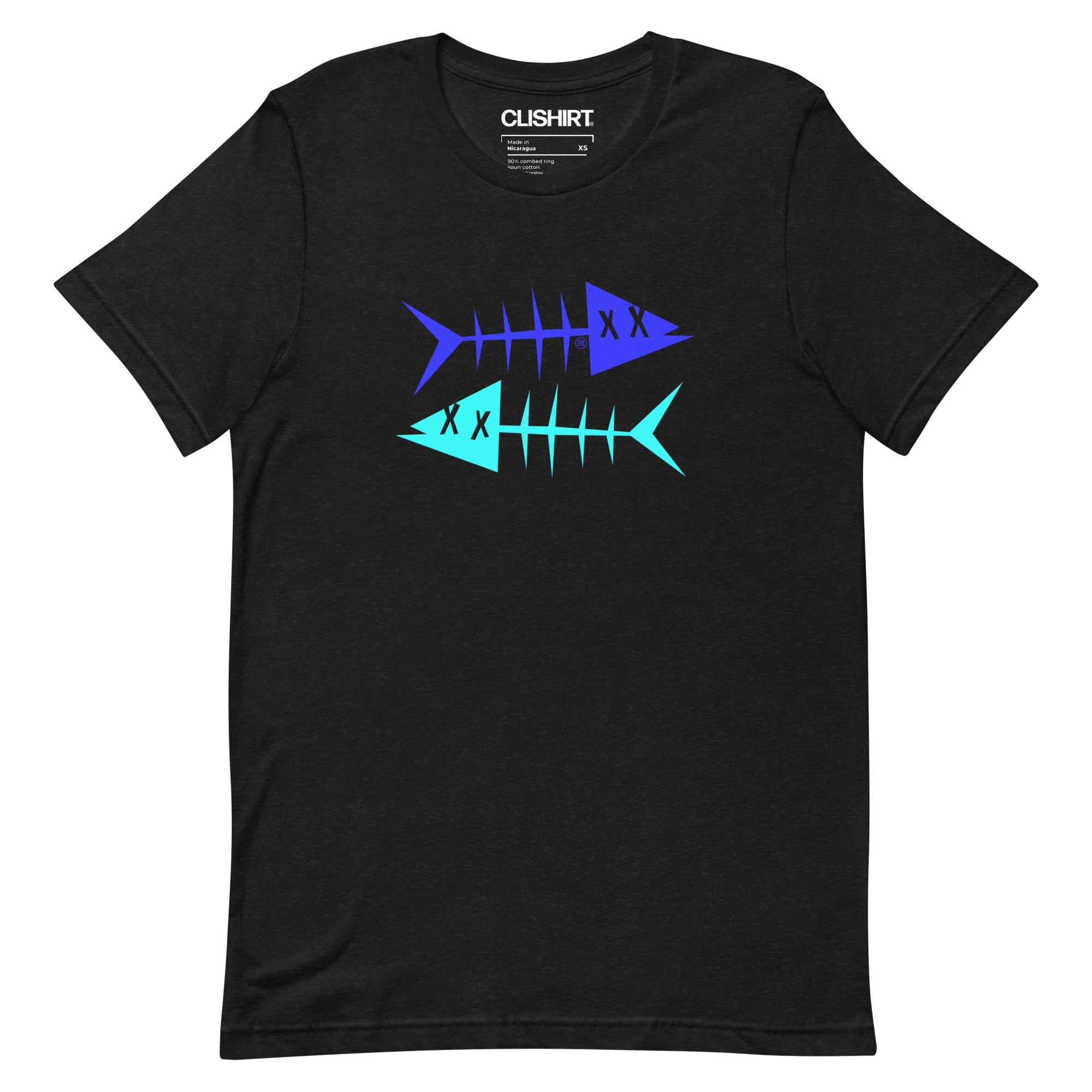 Clishirt© Blue Fish Cyan Fish Unisex t-shirt