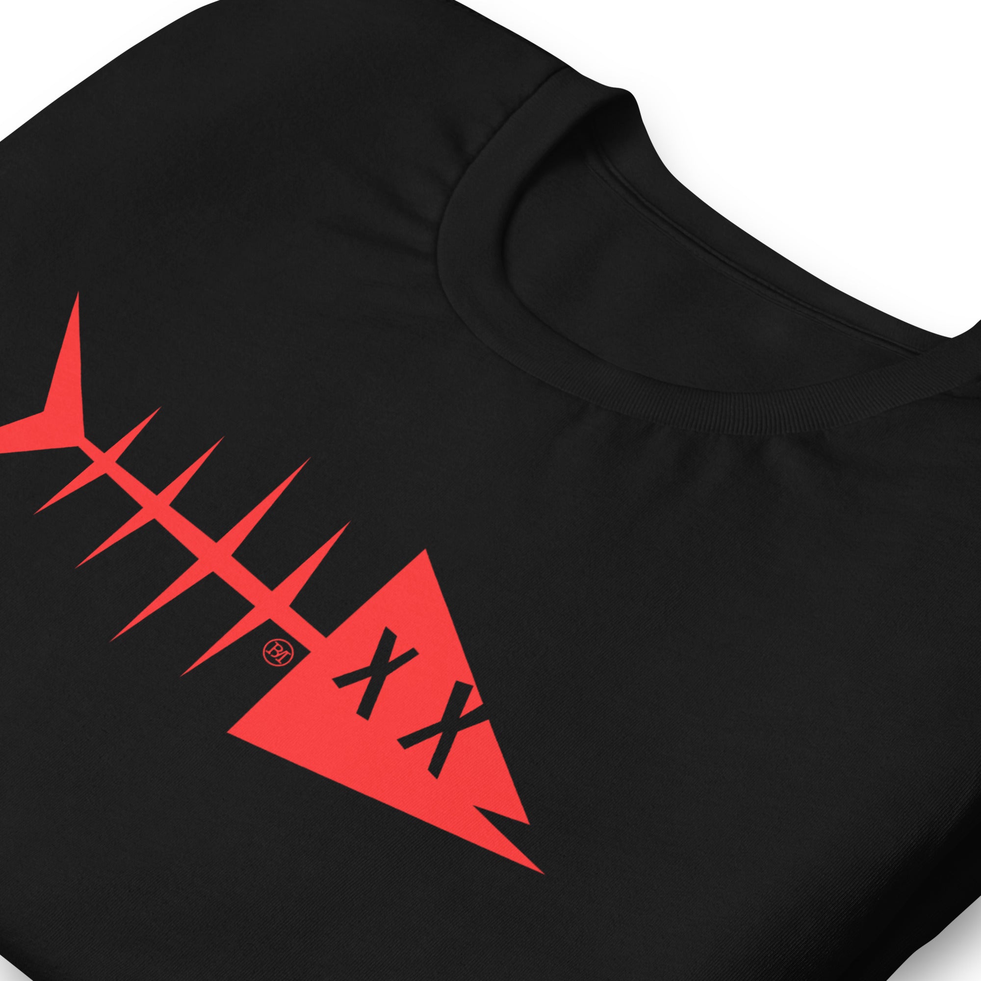Clishirt© Red Fish Black Unisex t-shirt