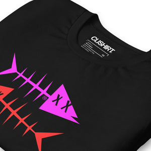 Clishirt© Magenta Fish Red Fish Black Unisex t-shirt