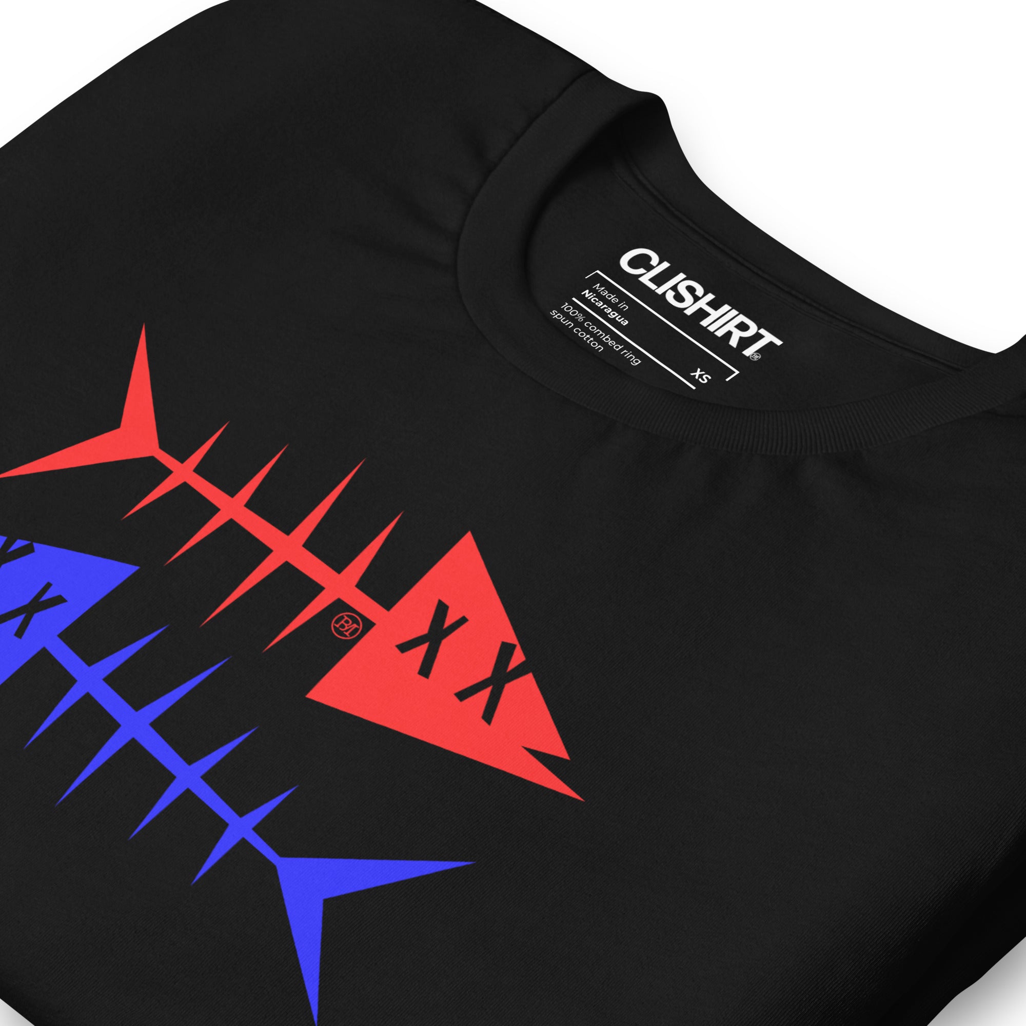 Clishirt© Red Fish Blue Fish Black Unisex t-shirt