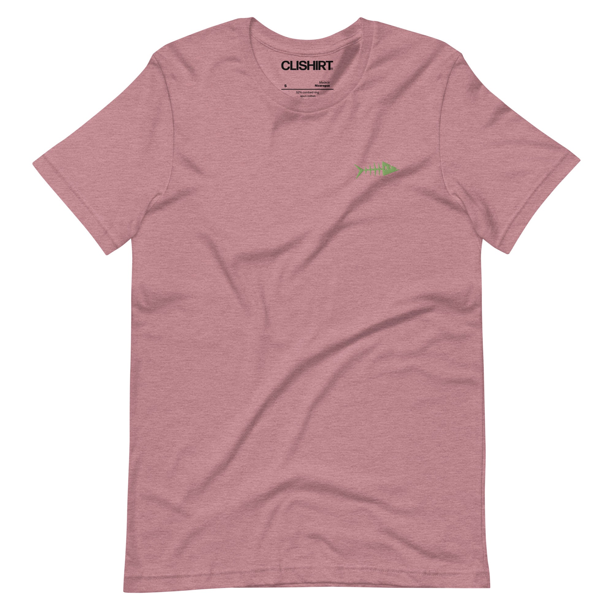 Clishirt© Embroidered Green Fish Unisex t-shirt