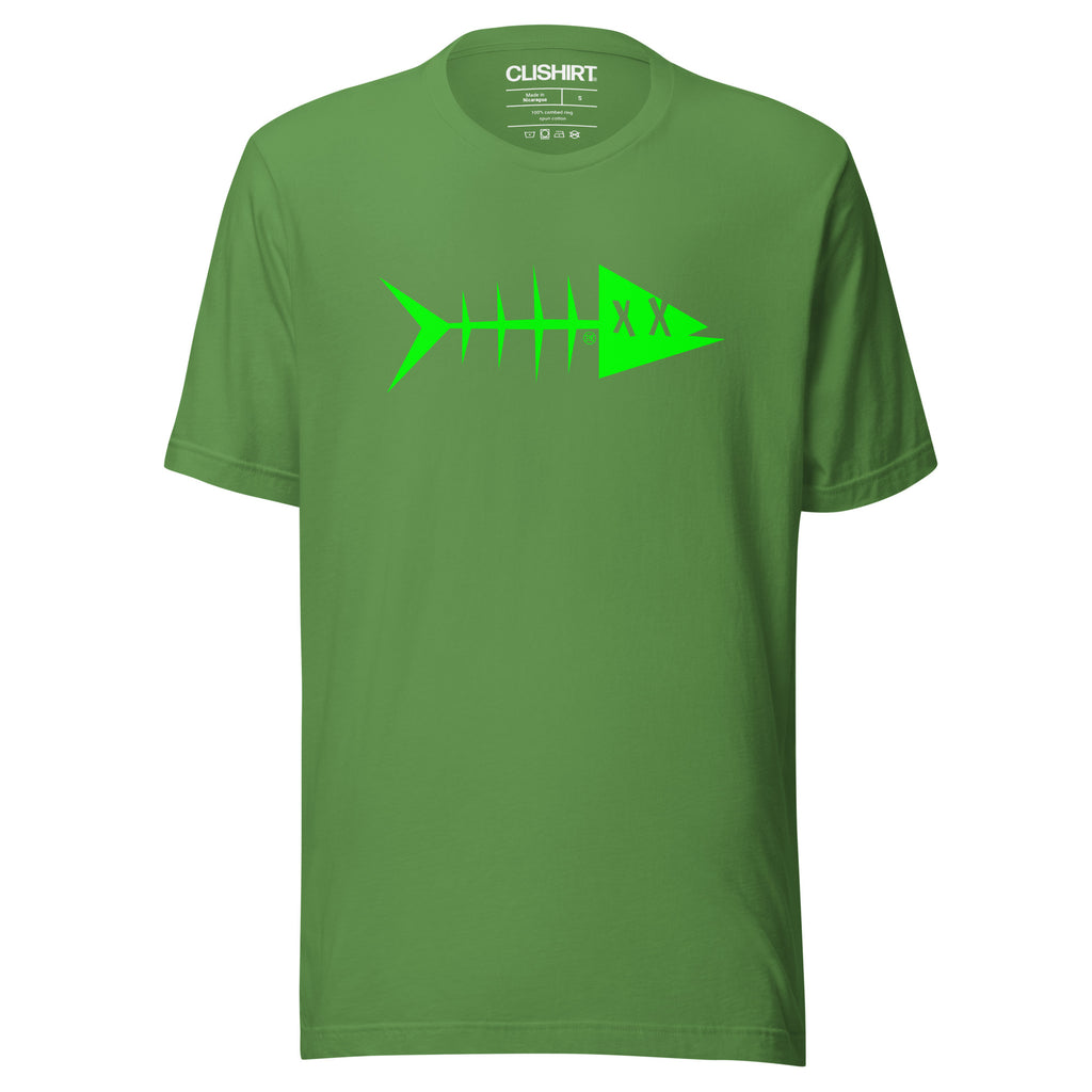 Clishirt© Green Fish on Green Unisex t-shirt