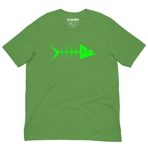 Clishirt© Green Fish on Green Unisex t-shirt