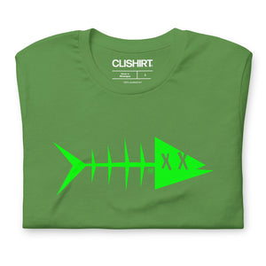 Clishirt© Green Fish on Green Unisex t-shirt