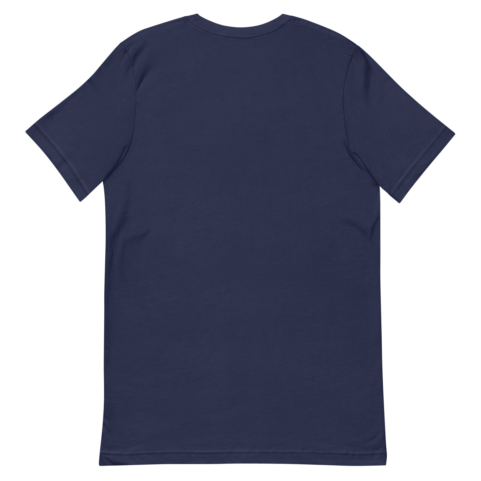Clishirt© Embroidered Yellow Fish Navy Unisex t-shirt