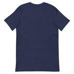 Clishirt© Embroidered Yellow Fish Navy Unisex t-shirt
