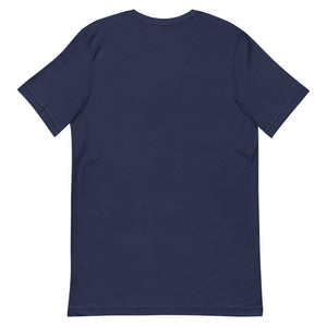 Clishirt© Embroidered Yellow Fish Navy Unisex t-shirt