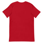 Clishirt© Red Fish Unisex on Red t-shirt