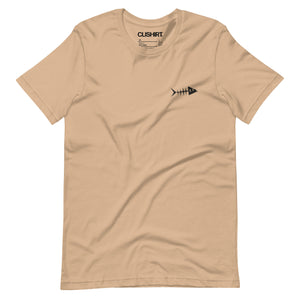 Clishirt© Embroidered Black Fish Unisex t-shirt