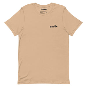 Clishirt© Embroidered Black Fish Unisex t-shirt