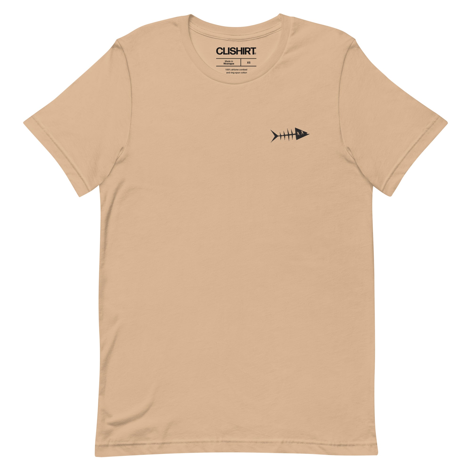 Clishirt© Embroidered Black Fish Unisex t-shirt