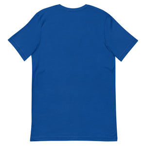 Clishirt© Blue Fish Unisex on Blue True Royal t-shirt