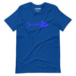 Clishirt© Blue Fish Unisex on Blue True Royal t-shirt