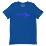 Clishirt© Blue Fish Unisex on Blue True Royal t-shirt