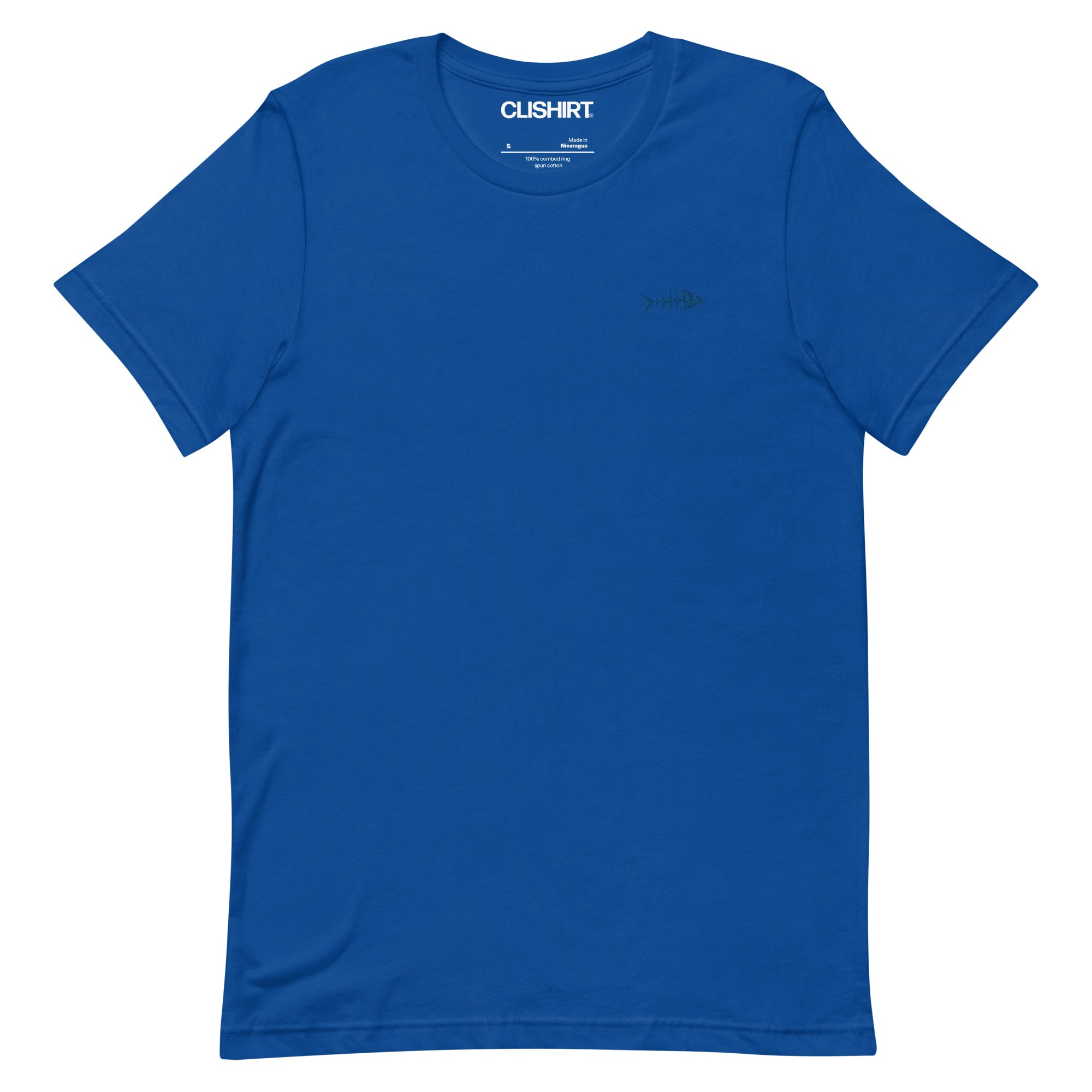 Clishirt© Embroidered Blue Fish Unisex t-shirt