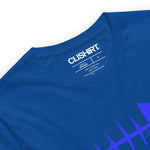 Clishirt© Blue Fish Unisex on Blue True Royal t-shirt